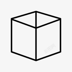 立方盒立方盒纸箱包装图标高清图片