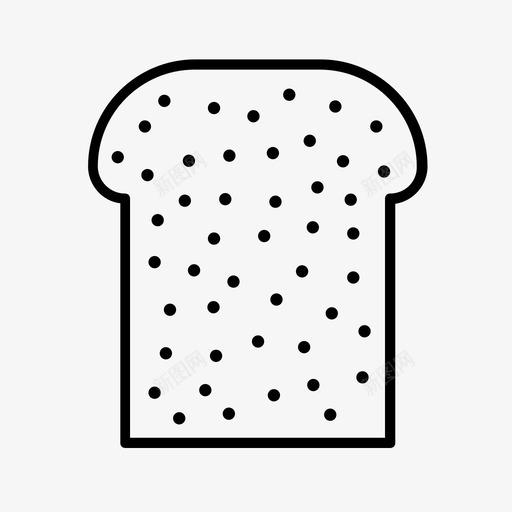 全麦面包面包早餐图标svg_新图网 https://ixintu.com 全麦面包 早餐 面包