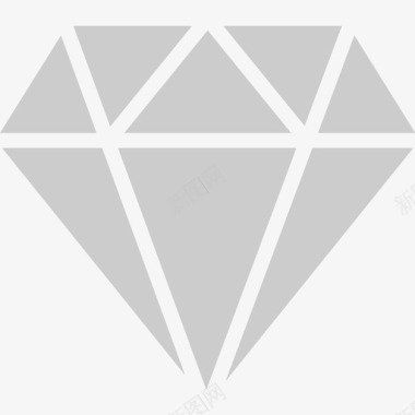 钻石昂贵水晶图标图标