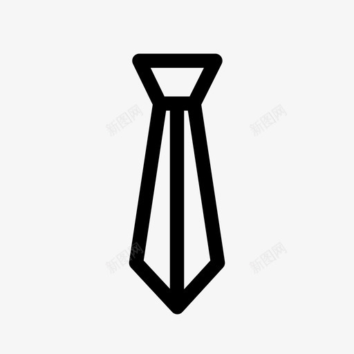 领带商务制服图标svg_新图网 https://ixintu.com 制服 办公服 商务 领带