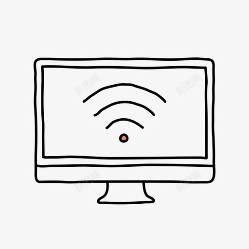 imac无线信号桌面设备图标svg_新图网 https://ixintu.com imac无线信号 wifi 屏幕 桌面 设备