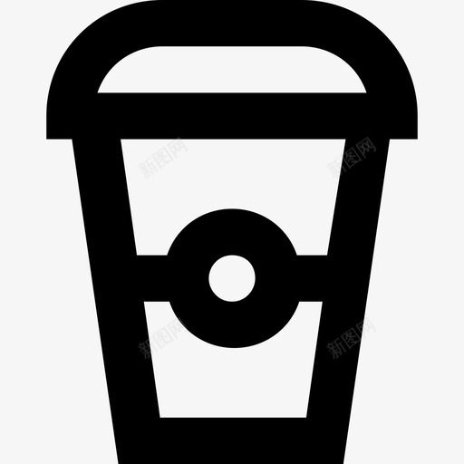 咖啡杯冷咖啡一次性杯图标svg_新图网 https://ixintu.com 一次性杯 冰沙杯 冷咖啡 咖啡杯 果汁杯 系列必备图标 纸杯