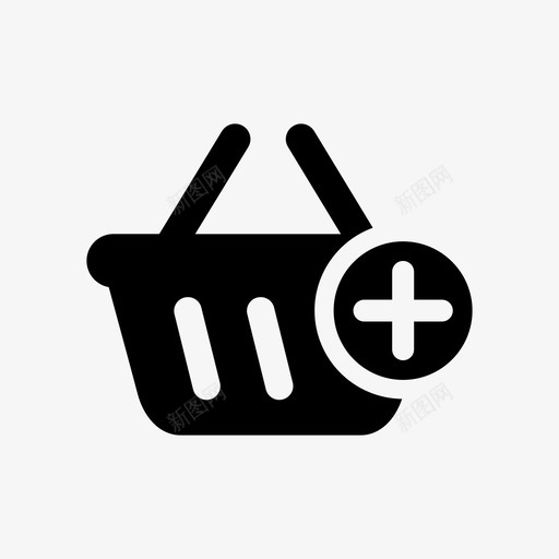 添加到购物篮电子商务在线图标svg_新图网 https://ixintu.com eshop网络元素 商店 在线 添加到购物篮 电子商务