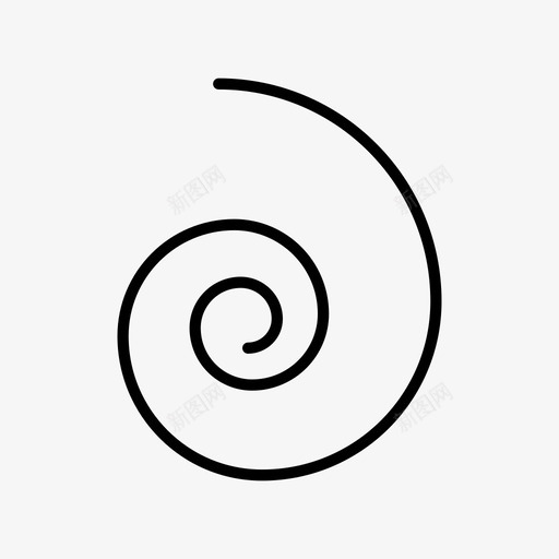 抽象创意标志图标svg_新图网 https://ixintu.com 创意 形状 抽象 标志 简单 螺旋形