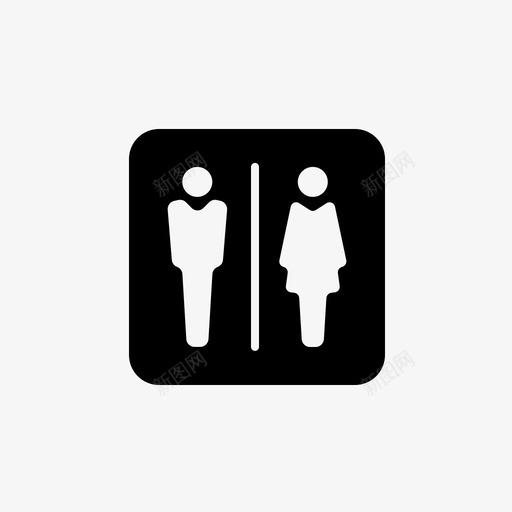 卫生间男卫生间标牌图标svg_新图网 https://ixintu.com 卫生间 女卫生间 机场象形图 标牌 男卫生间