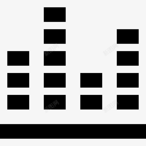 音效条音乐条声音频率图标svg_新图网 https://ixintu.com 声波 声音频率 线要素图标集 音乐条 音效条 音效调节图 音量控制