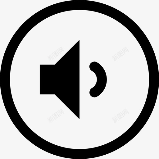 低按钮控制图标svg_新图网 https://ixintu.com 低 媒体播放器 扬声器 按钮 控制 播放按钮 音量