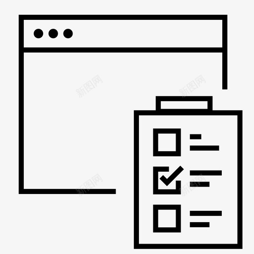 测试清单待办事项网络制作图标svg_新图网 https://ixintu.com 待办事项 测试清单 网络制作