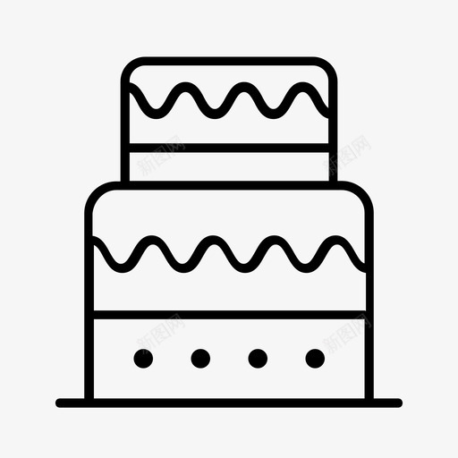 蛋糕生日蛋糕派对图标svg_新图网 https://ixintu.com 婚礼 婚礼蛋糕 派对 生日蛋糕 蛋糕