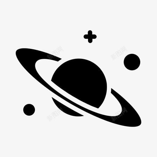 土星天文学行星图标svg_新图网 https://ixintu.com 土星 天文学 太空 杂项 行星