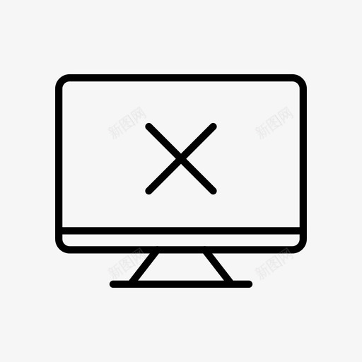 桌面取消删除设备图标svg_新图网 https://ixintu.com x 删除 屏幕 桌面取消 设备