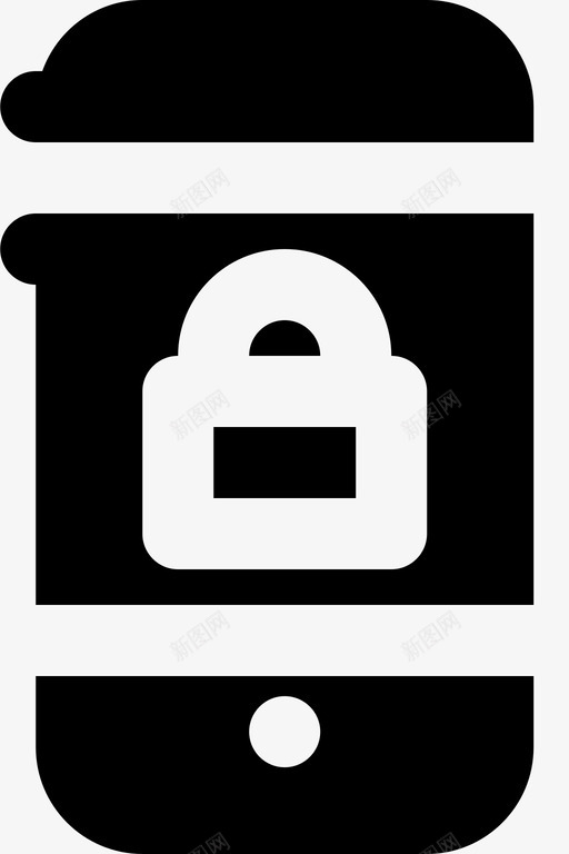 手机加密保护安全图标svg_新图网 https://ixintu.com smashicons安全mdsolid 保护 安全 手机加密