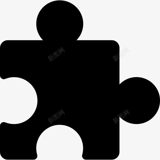 拼图黑块形状形状界面和网页图标svg_新图网 https://ixintu.com 形状 拼图黑块形状 界面和网页
