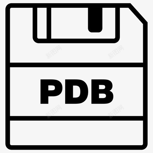保存pdb文件保存图标svg_新图网 https://ixintu.com pdb扩展名 保存pdb 保存图标 文件