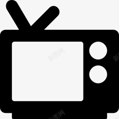 电视电子复古电视图标图标