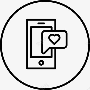 情人节手机短信图标图标