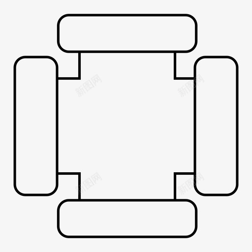 细管道薄管道管道薄轮廓图标svg_新图网 https://ixintu.com 管道薄轮廓 细管道 薄管道