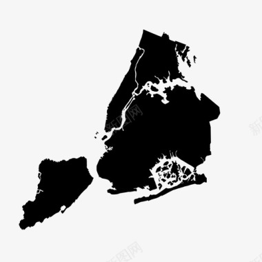 纽约市城市地图纽约图标图标