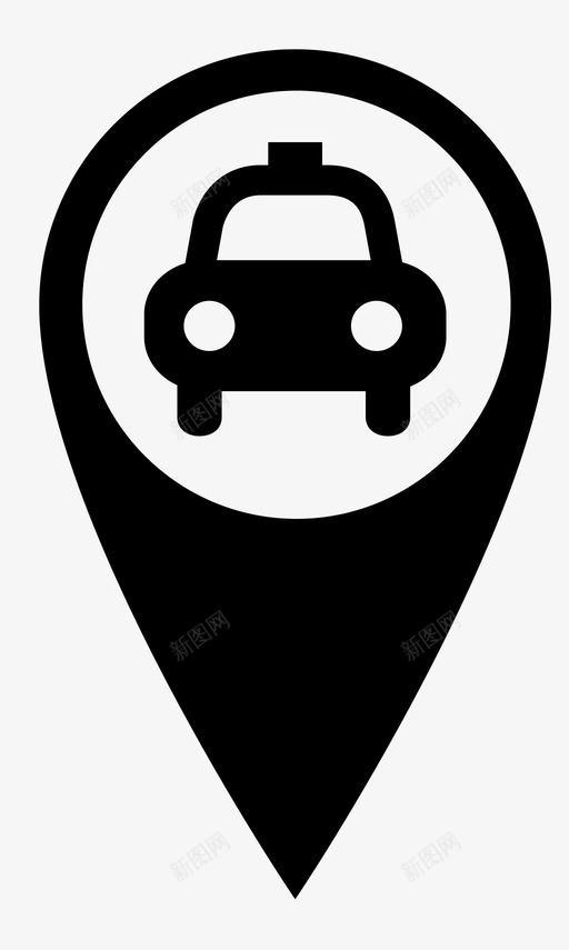 出租车位置出租车地图图标svg_新图网 https://ixintu.com 出租车 出租车位置 地图 概念位置 车站