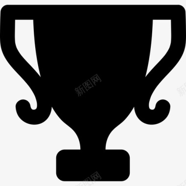 奖杯杯黑色形状形状界面和网图标图标