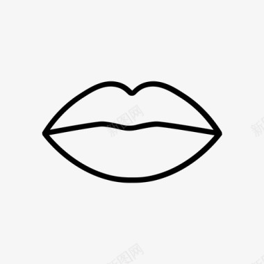 嘴唇爱情浪漫图标图标