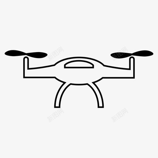 无人机飞行玩具图标svg_新图网 https://ixintu.com 无人机 玩具 飞行