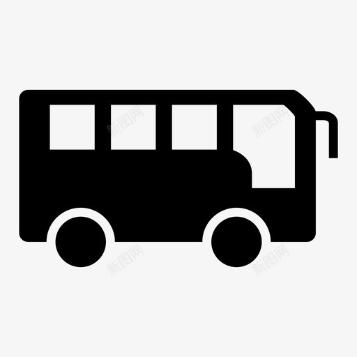 公共汽车公共交通学校图标svg_新图网 https://ixintu.com 交通 公共交通 公共汽车 学校 旅行 车辆