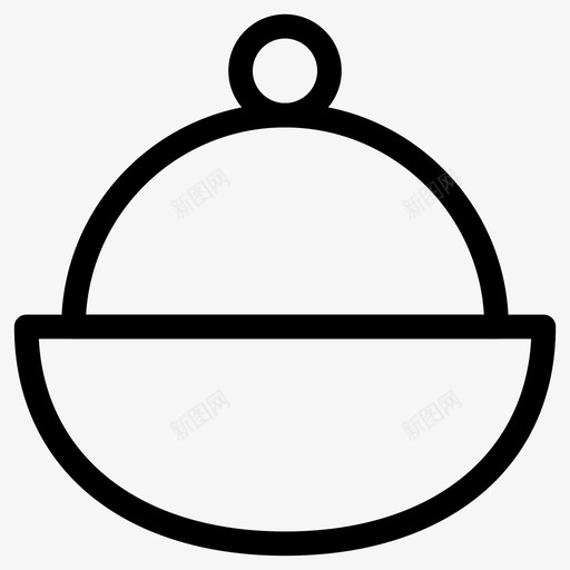 有盖碗烘焙盘子图标svg_新图网 https://ixintu.com 厨房图标集 有盖碗 烘焙 烤盘 盘子