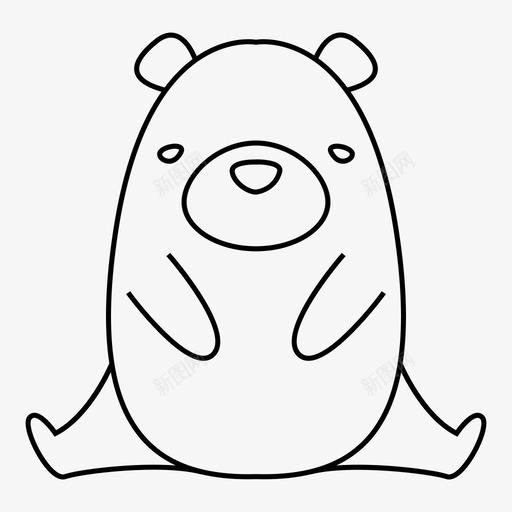 熊动物图标svg_新图网 https://ixintu.com 动物 熊