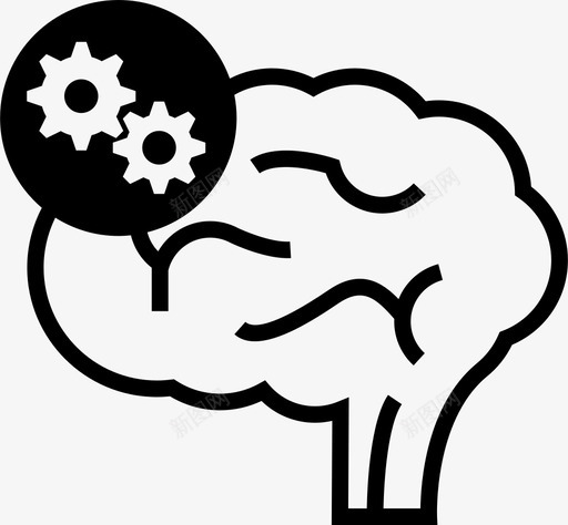 思考大脑头脑风暴图标svg_新图网 https://ixintu.com 创造过程 处理 大脑 头脑风暴 思考 想法