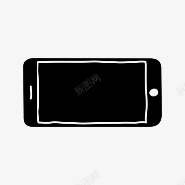 横向iphone设备屏幕图标图标