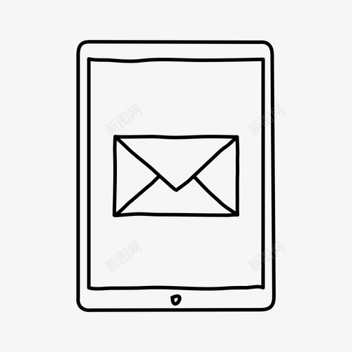 ipad邮件设备手绘图标svg_新图网 https://ixintu.com ipad邮件 屏幕 手绘 设备