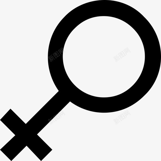 女性性别性别符号金星符号图标svg_新图网 https://ixintu.com 女性性别 性别符号 线要素图标集 金星符号
