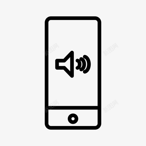 iphone扬声器音频设备图标svg_新图网 https://ixintu.com iphone扬声器 屏幕 设备 音频