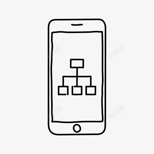 iphone网站地图图表设备图标svg_新图网 https://ixintu.com iphone网站地图 图表 屏幕 设备