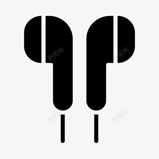 耳机听力音乐图标svg_新图网 https://ixintu.com 听力 杂项 耳机 音乐