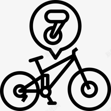免费自行车脱轨器自行车手山地自行车图标图标