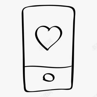 电话爱情短信图标图标