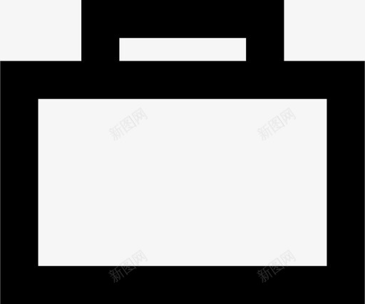 手提箱行李纸板箱图标svg_新图网 https://ixintu.com 包装箱 手提箱 手提箱系列 纸板箱 行李