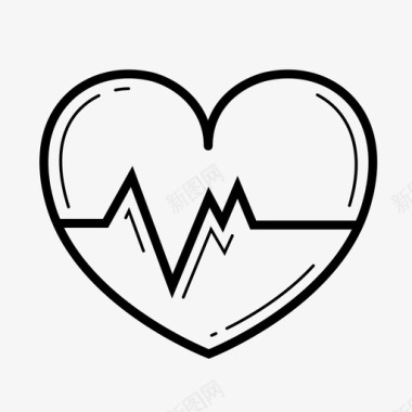 心跳心脏病护理图标图标