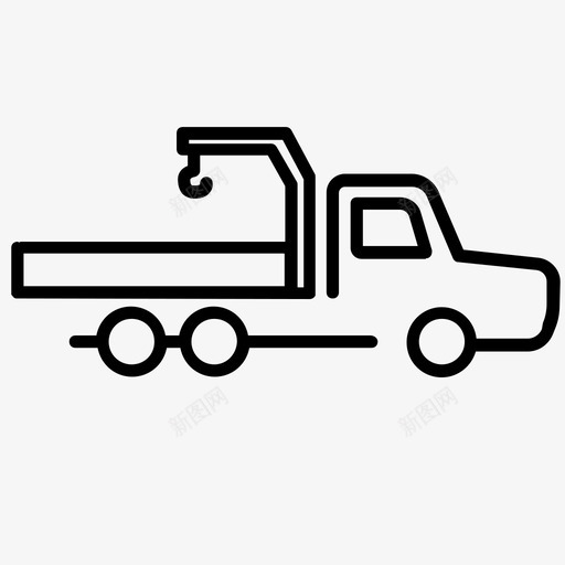 汽车起重机卡车和重型机械图标svg_新图网 https://ixintu.com 卡车和重型机械 汽车起重机