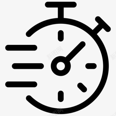 秒表快速秒表计时器图标图标