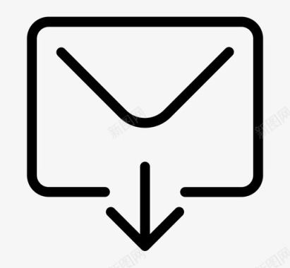 收件箱对话传入邮件图标图标