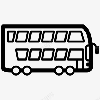校车城市巴士精品巴士图标图标