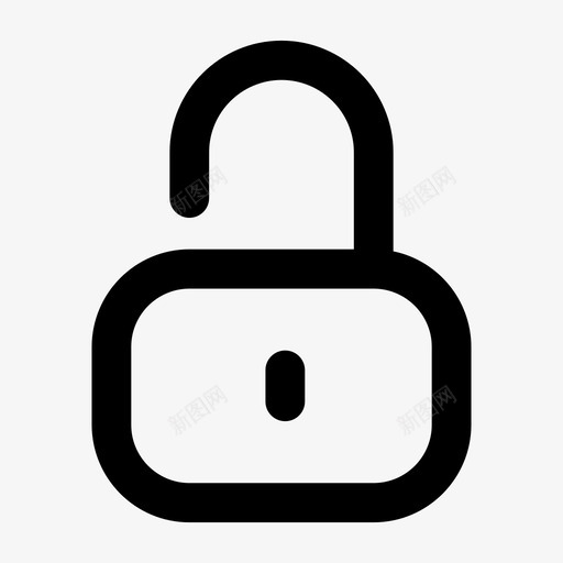 解锁可接近自由图标svg_新图网 https://ixintu.com 不安全 可接近 自由 解锁 锁