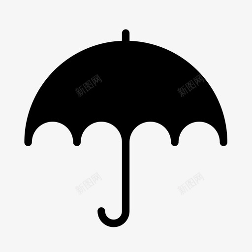 伞保护雨图标svg_新图网 https://ixintu.com 伞 保护 天气 水 雨