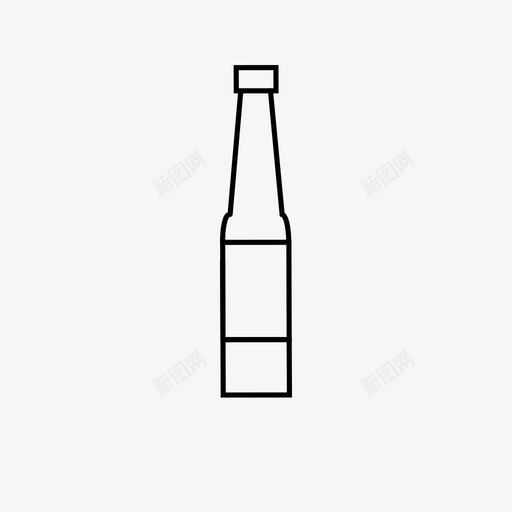 啤酒瓶子饮料图标svg_新图网 https://ixintu.com 啤酒 夏日 派对烧烤 玻璃杯 瓶子 饮料