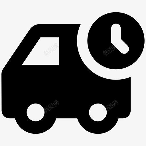 送货送货卡车送货车图标svg_新图网 https://ixintu.com 商务实心卷12 快速送货 送货 送货卡车 送货车