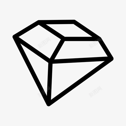 钻石辉煌水晶图标svg_新图网 https://ixintu.com 宝石 水晶 珠宝 辉煌 钻石