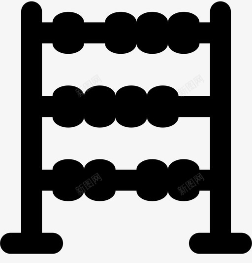 算盘教育知识图标svg_新图网 https://ixintu.com 学习 教育 知识 砸图标教育md扎实 算盘